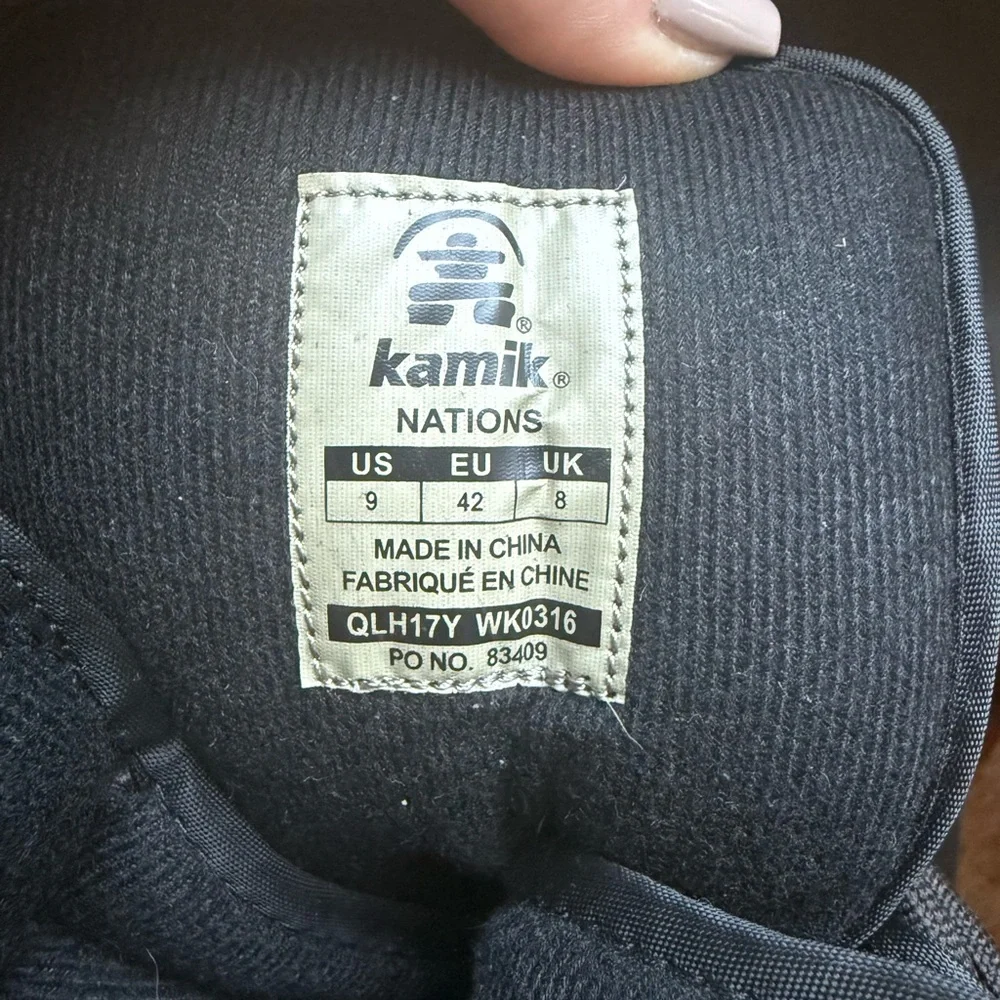 Kamik Thinsulate NationPro Insulated Waterproof Brown Winter Snow Boots Mens 9